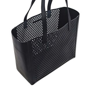 LOEFFLER RANDALL perforated leather tote